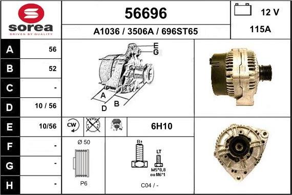 EAI 56696 - Alternator furqanavto.az