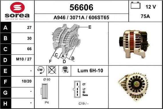 EAI 56606 - Alternator furqanavto.az