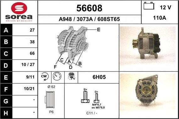 EAI 56608 - Alternator furqanavto.az