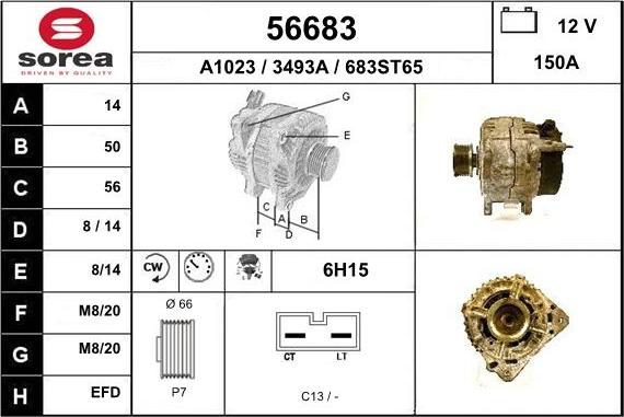 EAI 56683 - Alternator furqanavto.az