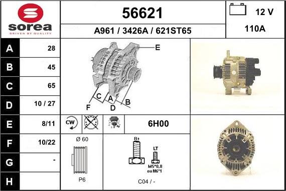 EAI 56621 - Alternator furqanavto.az