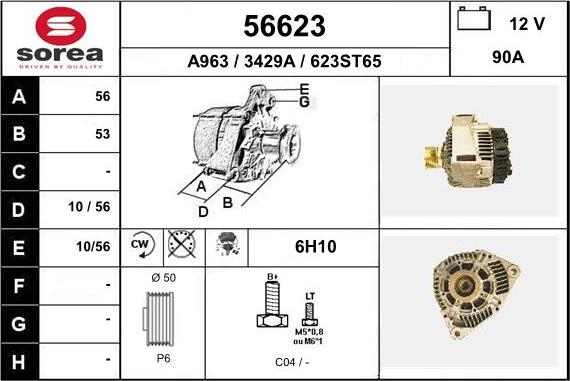 EAI 56623 - Alternator furqanavto.az