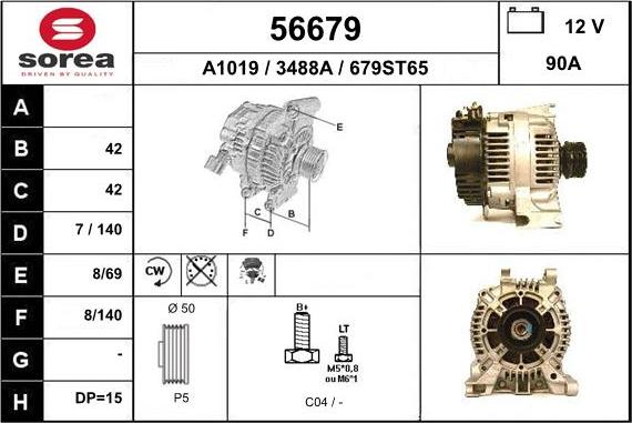 EAI 56679 - Alternator furqanavto.az