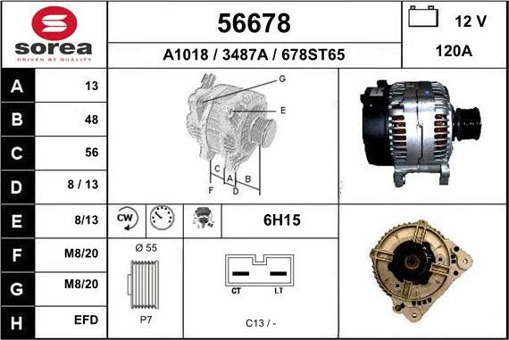 EAI 56678 - Alternator furqanavto.az