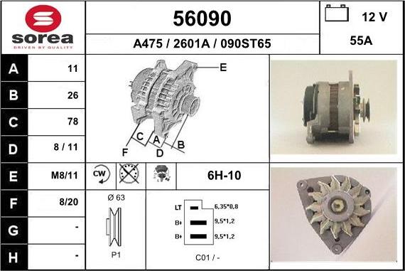 EAI 56090 - Alternator furqanavto.az