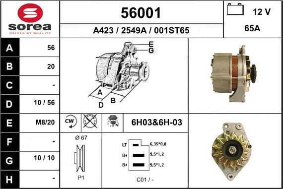 EAI 56001 - Alternator furqanavto.az