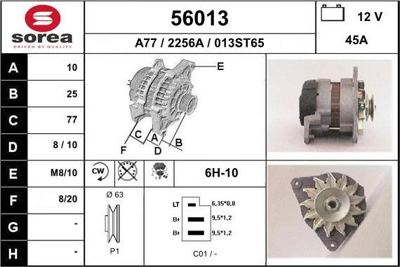 EAI 56013 - Alternator furqanavto.az