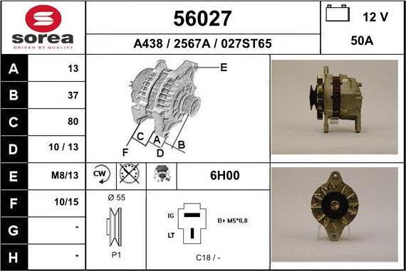 EAI 56027 - Alternator furqanavto.az