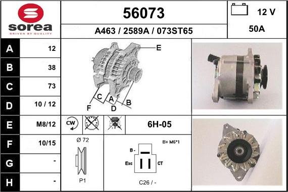 EAI 56073 - Alternator furqanavto.az