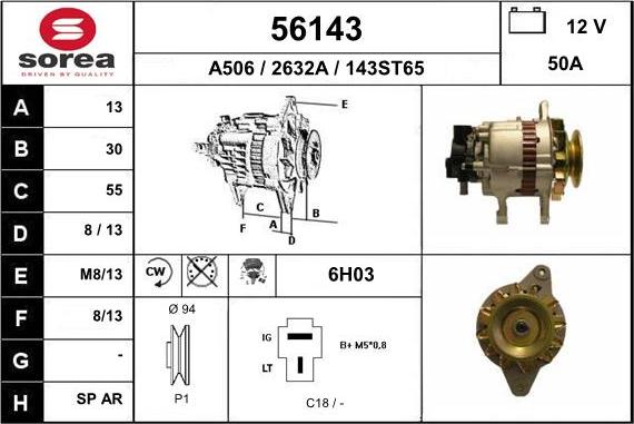 EAI 56143 - Alternator furqanavto.az