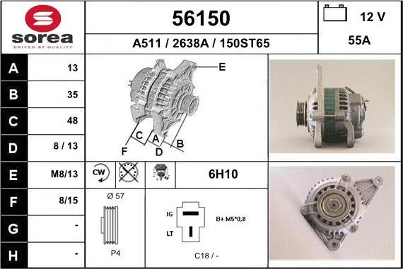 EAI 56150 - Alternator furqanavto.az