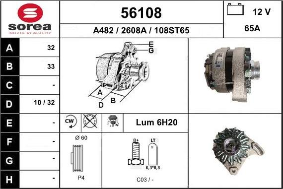 EAI 56108 - Alternator furqanavto.az