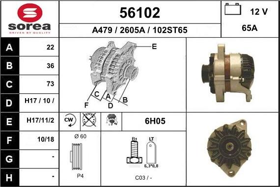 EAI 56102 - Alternator furqanavto.az