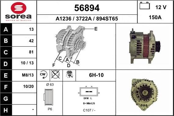 EAI 56894 - Alternator furqanavto.az