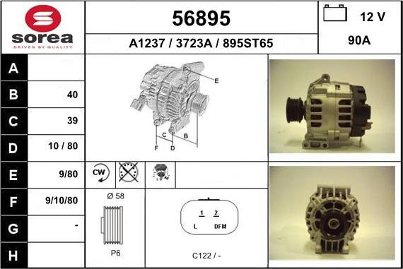 EAI 56895 - Alternator furqanavto.az