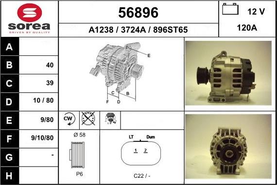 EAI 56896 - Alternator furqanavto.az