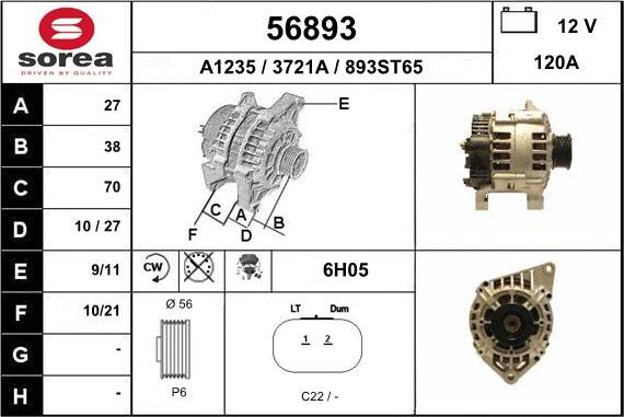 EAI 56893 - Alternator furqanavto.az