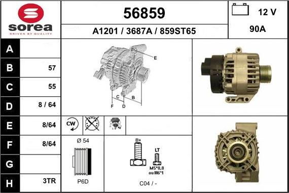 EAI 56859 - Alternator furqanavto.az