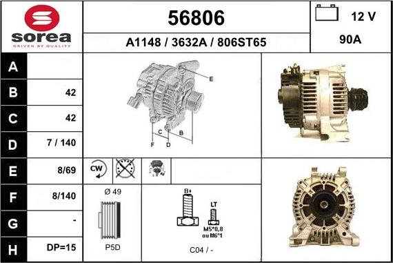 EAI 56806 - Alternator furqanavto.az