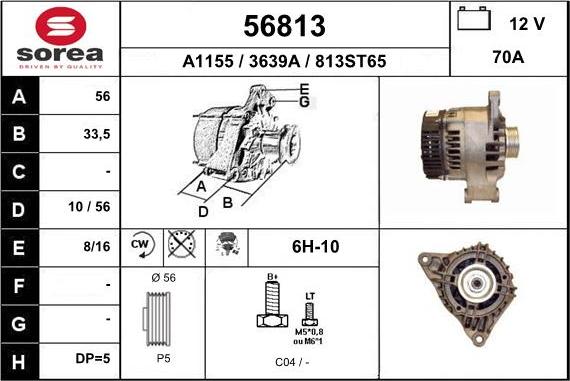 EAI 56813 - Alternator furqanavto.az