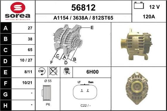 EAI 56812 - Alternator furqanavto.az