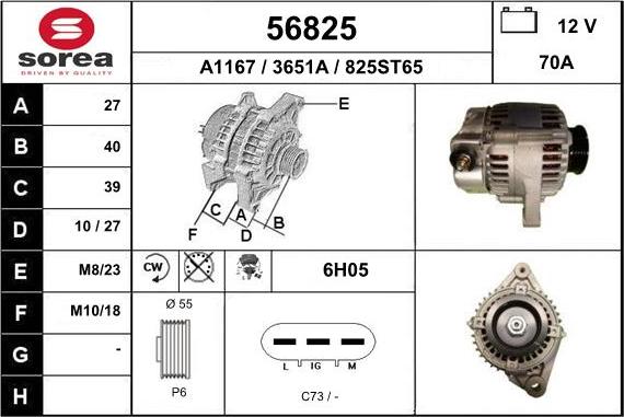 EAI 56825 - Alternator furqanavto.az