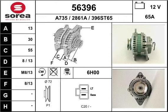 EAI 56396 - Alternator furqanavto.az