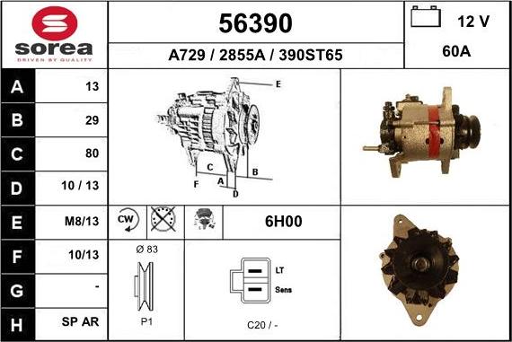 EAI 56390 - Alternator furqanavto.az