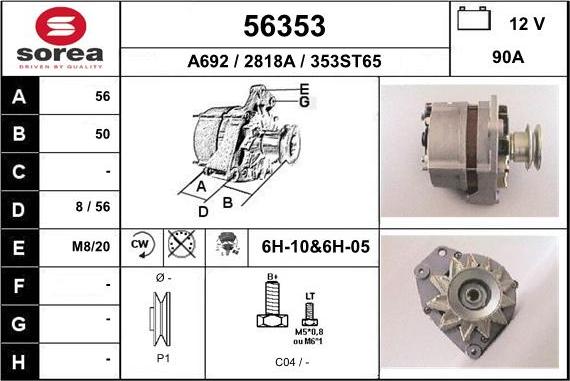 EAI 56353 - Alternator furqanavto.az