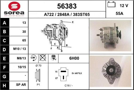 EAI 56383 - Alternator furqanavto.az