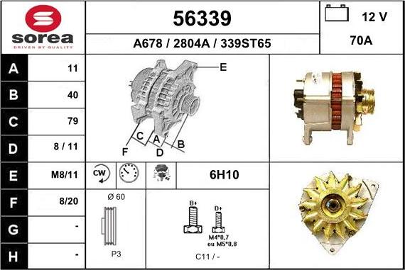 EAI 56339 - Alternator furqanavto.az