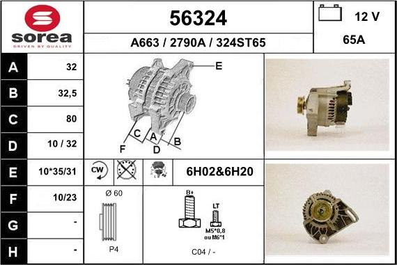 EAI 56324 - Alternator furqanavto.az