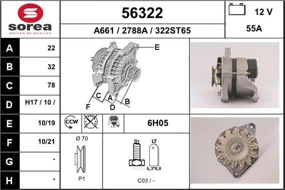 EAI 56322 - Alternator furqanavto.az