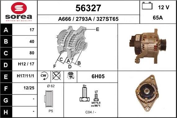 EAI 56327 - Alternator furqanavto.az