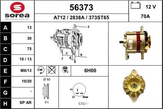 EAI 56373 - Alternator furqanavto.az