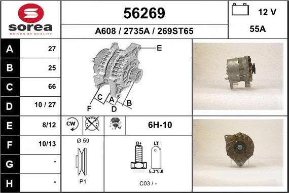 EAI 56269 - Alternator furqanavto.az