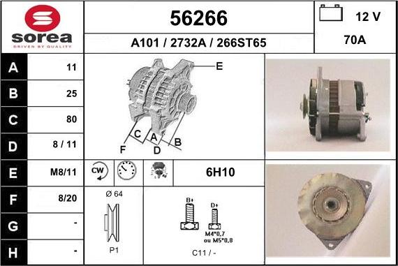 EAI 56266 - Alternator furqanavto.az