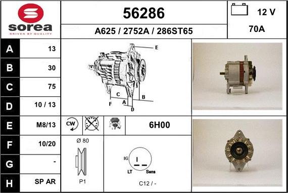 EAI 56286 - Alternator furqanavto.az