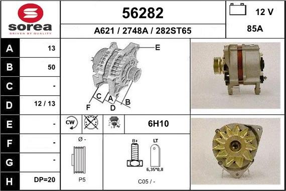 EAI 56282 - Alternator furqanavto.az