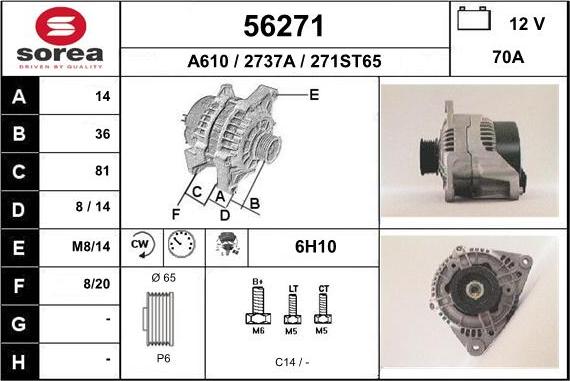 EAI 56271 - Alternator furqanavto.az