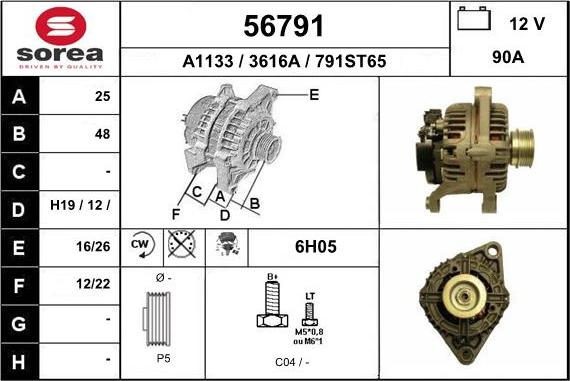 EAI 56791 - Alternator furqanavto.az