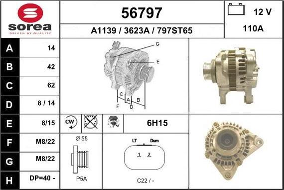 EAI 56797 - Alternator furqanavto.az