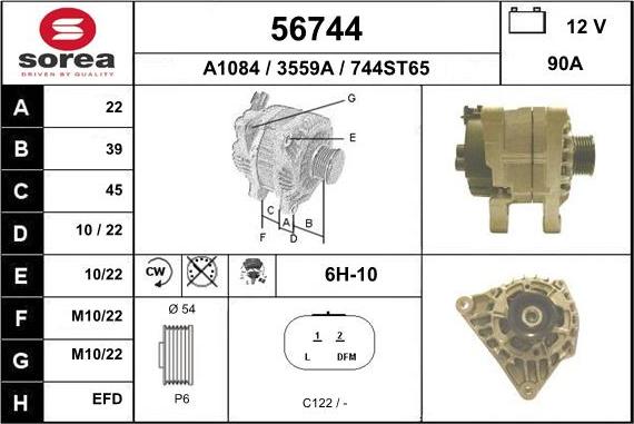 EAI 56744 - Alternator furqanavto.az