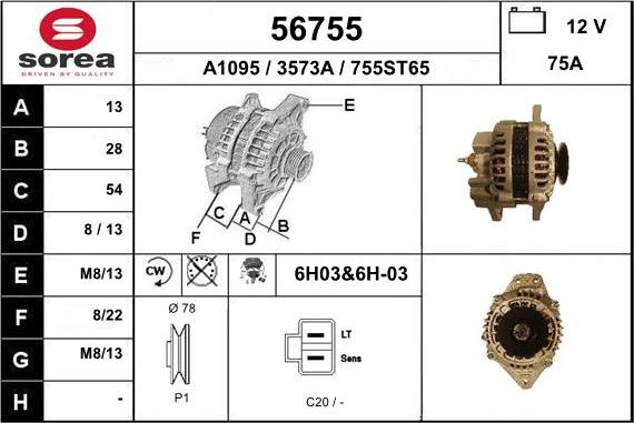 EAI 56755 - Alternator furqanavto.az