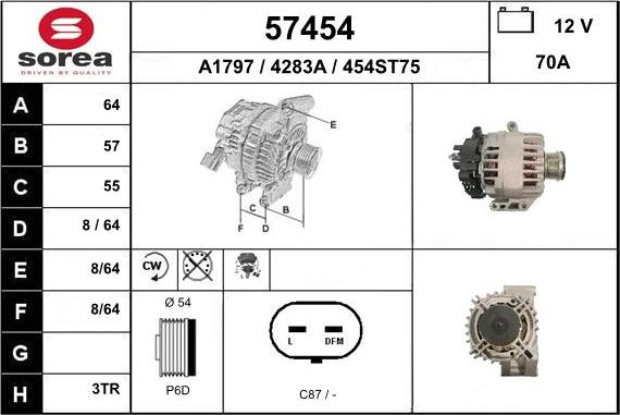 EAI 57454 - Alternator furqanavto.az