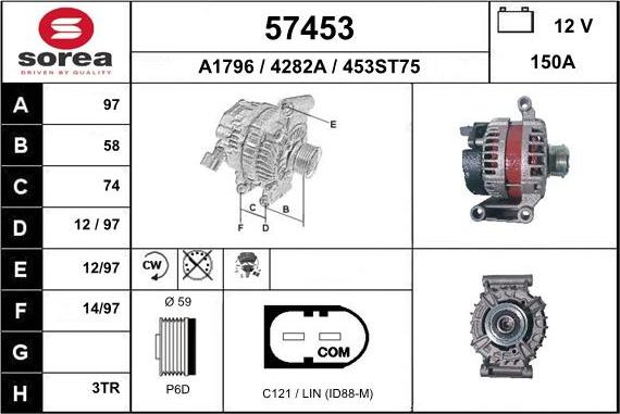 EAI 57453 - Alternator furqanavto.az