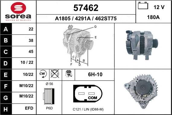 EAI 57462 - Alternator furqanavto.az