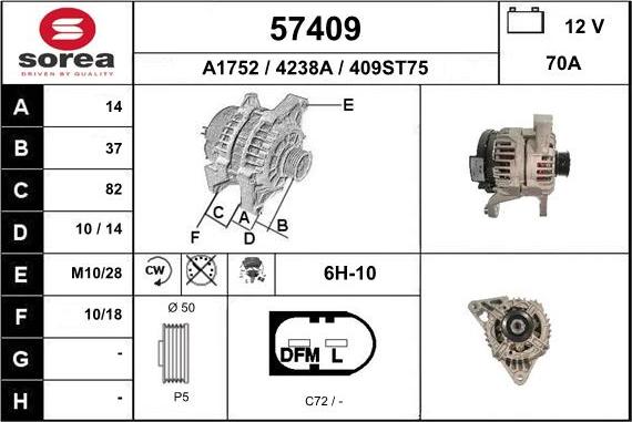 EAI 57409 - Alternator furqanavto.az