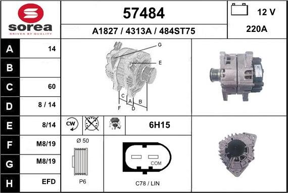 EAI 57484 - Alternator furqanavto.az