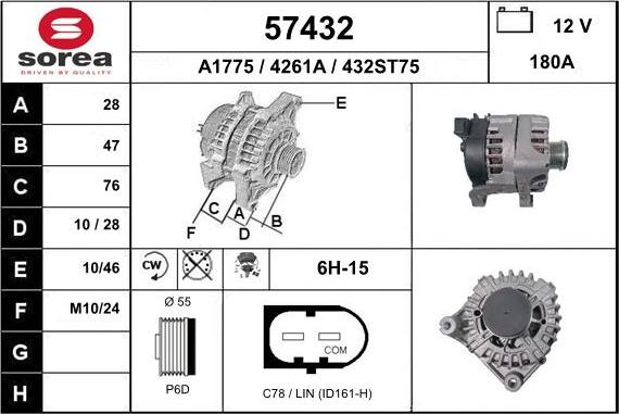 EAI 57432 - Alternator furqanavto.az